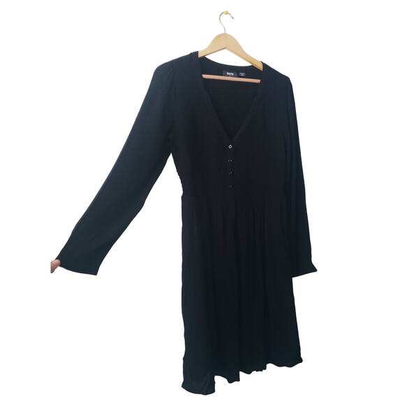 Maeve By Anthropologie Masse Midi Dress Black Size Medium - Picture 7 of 10